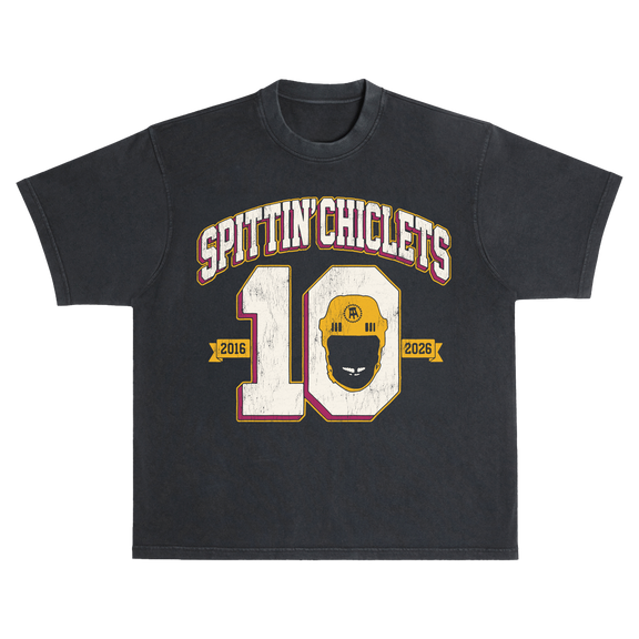 SC 10th Anniversary No Big Deal Tee, Black Pigment Dye