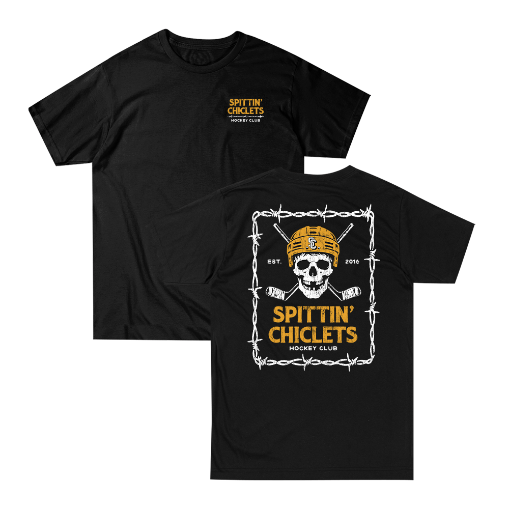 SC Barbed Wire Tee, Black, front and back