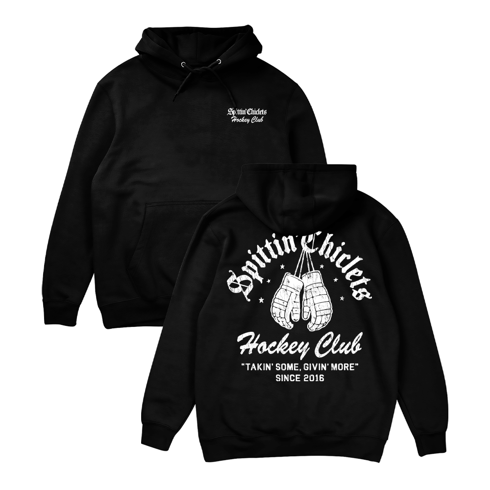 SC Hockey Club Hoodie, Black, front and back