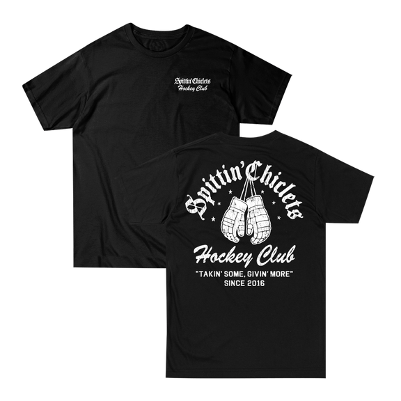 SC Hockey Club Tee, Black, front and back