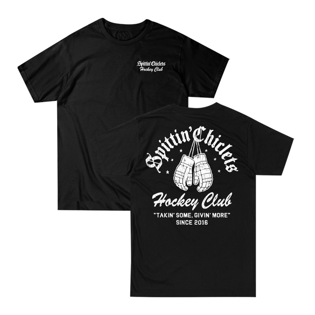 SC Hockey Club Tee, Black, front and back