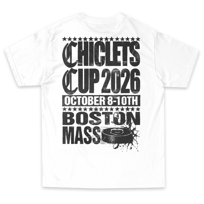 CC Text Tee, White, back