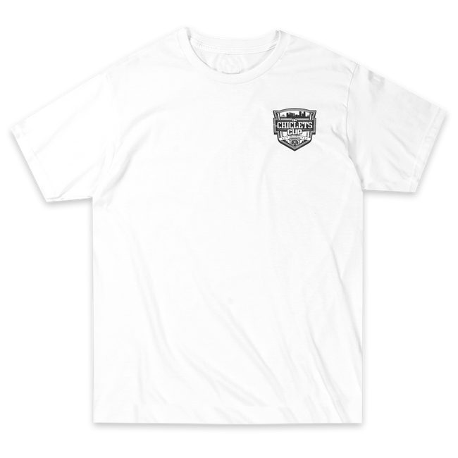 CC Text Tee, White, front